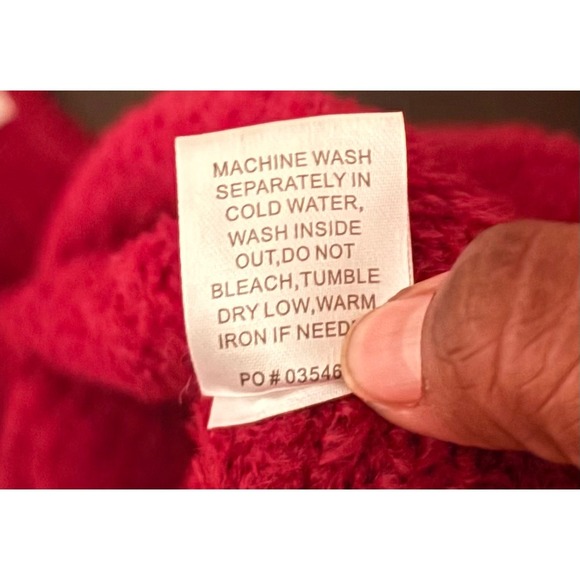 Show Me Your Mumu Hug Me Sweater Majestic Maroon Women's V-Neck Oversized Knit M - Picture 8 of 8